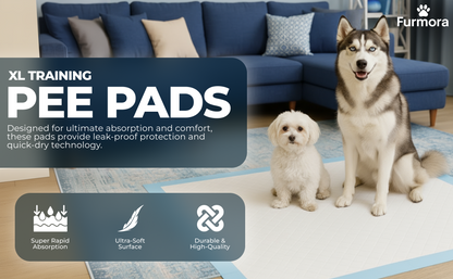 Furmora XL Puppy Pads 70×90cm (60 Pack)