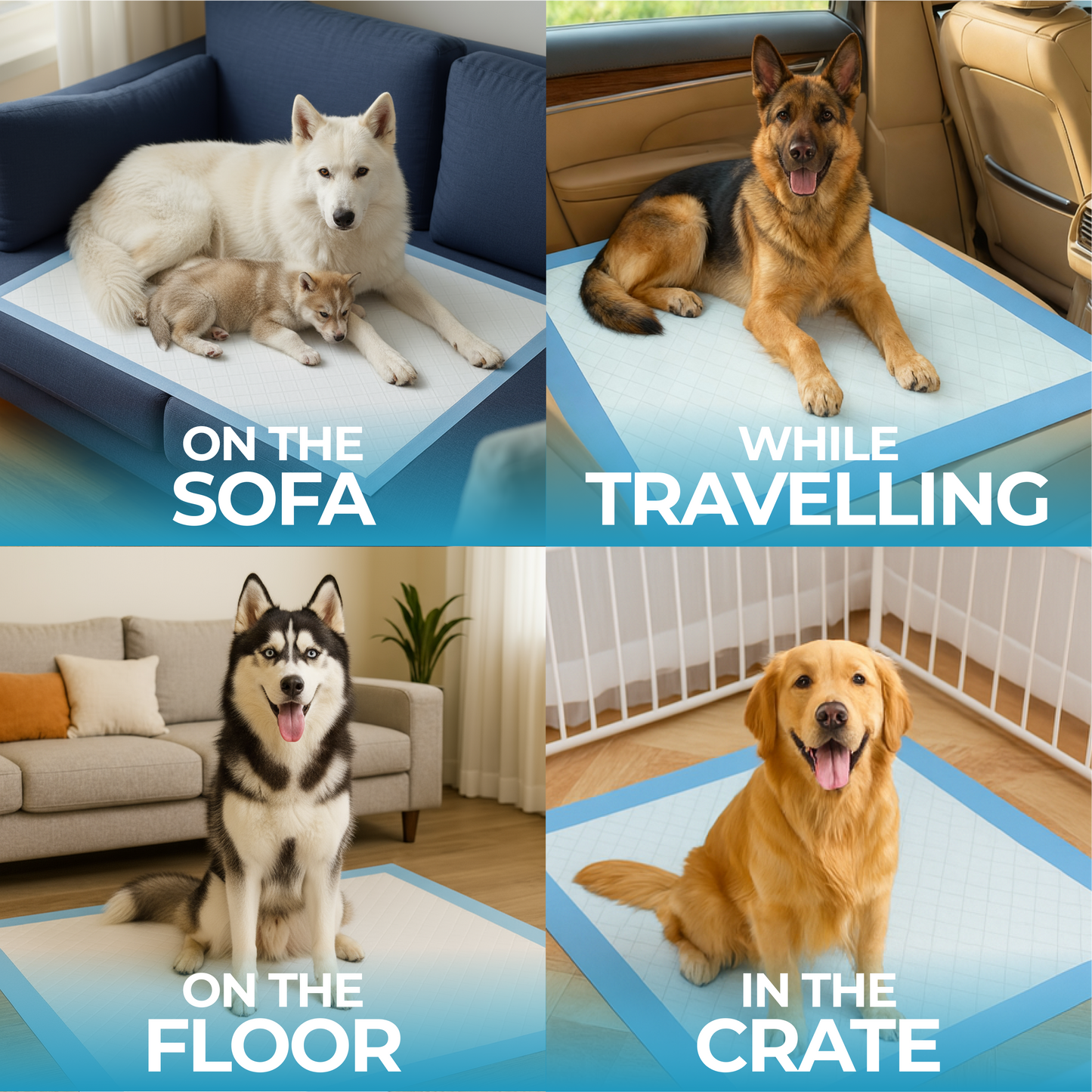 Furmora XL Puppy Pads 70×90cm (60 Pack)